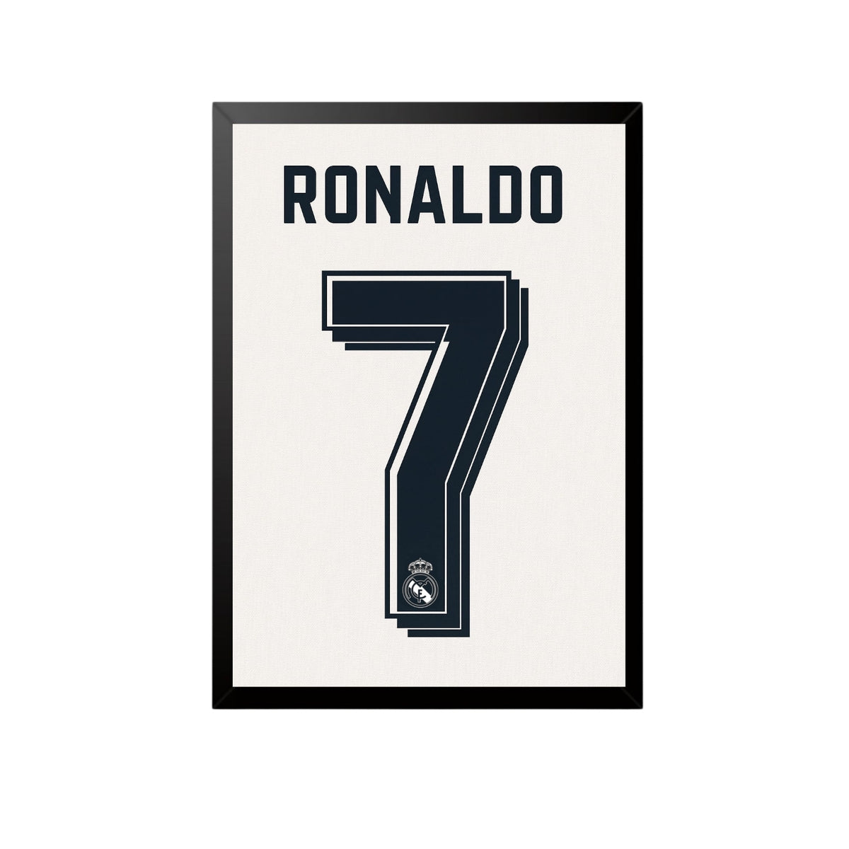 Ronaldo Real Madrid No.7 Jersey Wall Art Frame