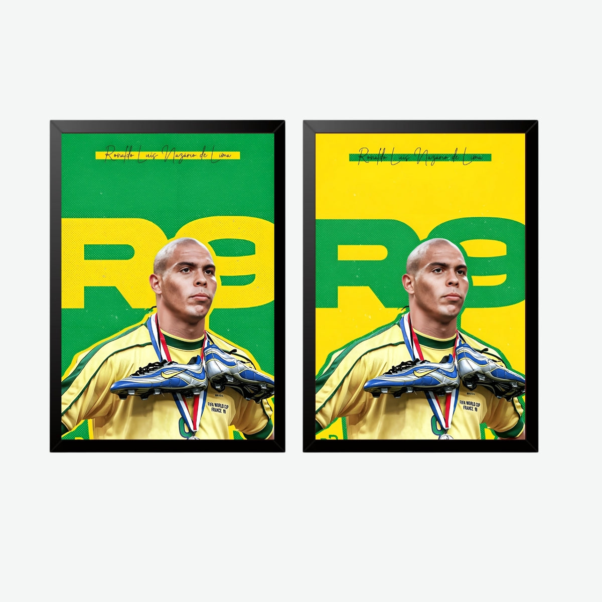 Ronaldo R9 Wall Art Set Of II – Brazil Legend Prints