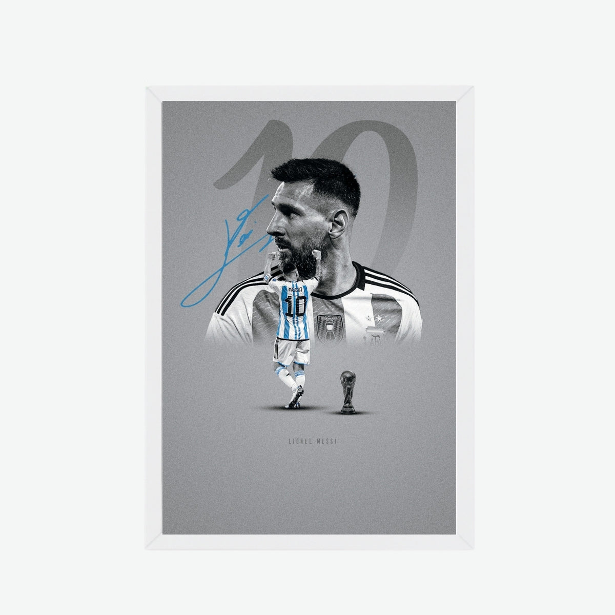 Lionel Messi Argentina World Champion Poster