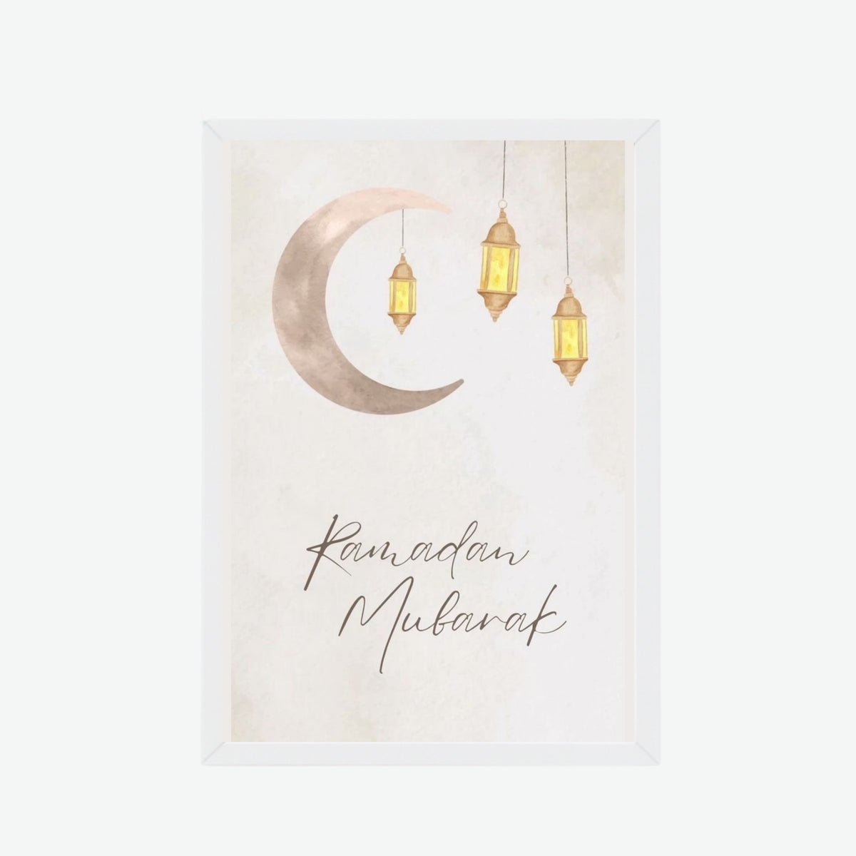 Ramadan Mubarak Crescent Frame