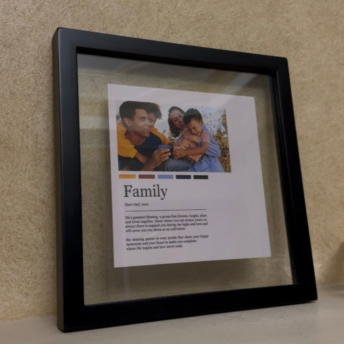 Double glass frame~Family Picture
