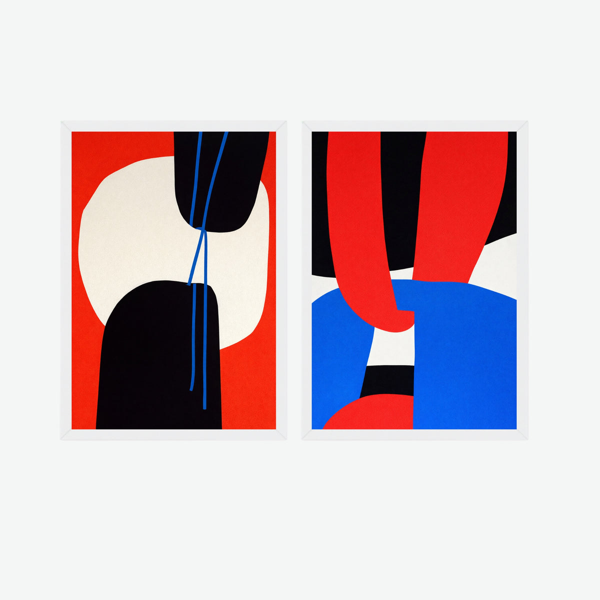 Abstract Geometric Wall Art – Set of II