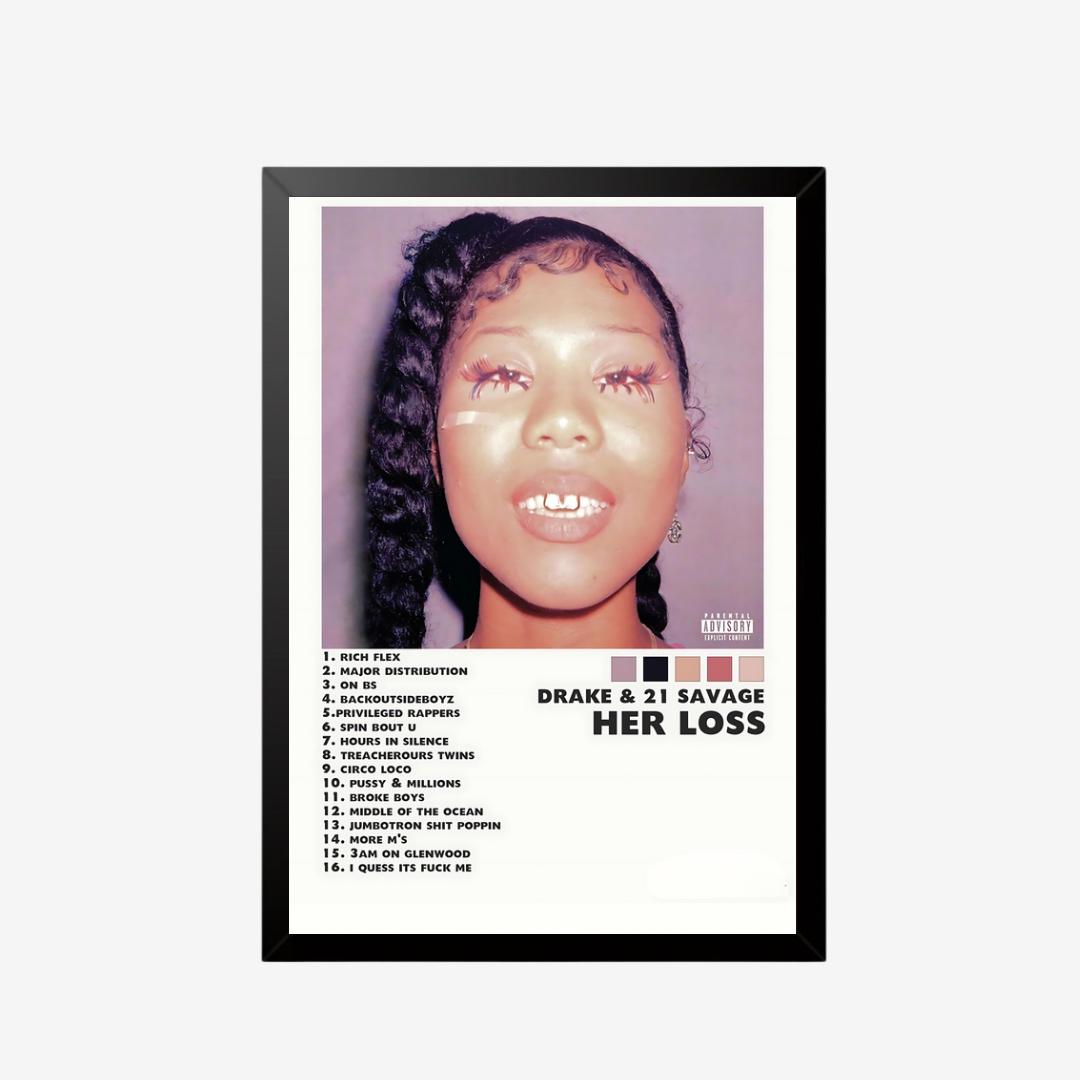 "Her loss" drake album poster