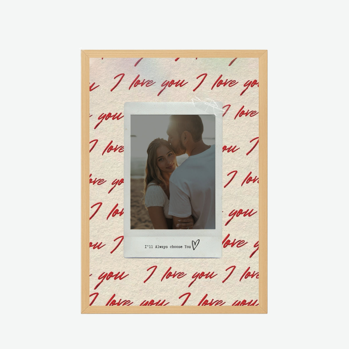I Love You Polaroid Frame