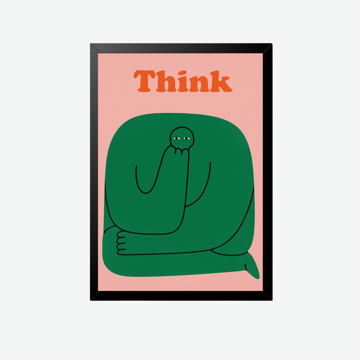 Think Modern Abstract Wall Art Frame