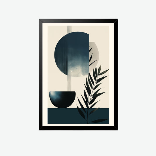 Abstract Botanical Geometry Wall Art Frame