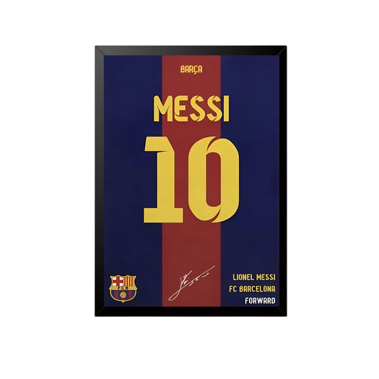 Messi Barcelona No.10 Jersey Wall Art Frame