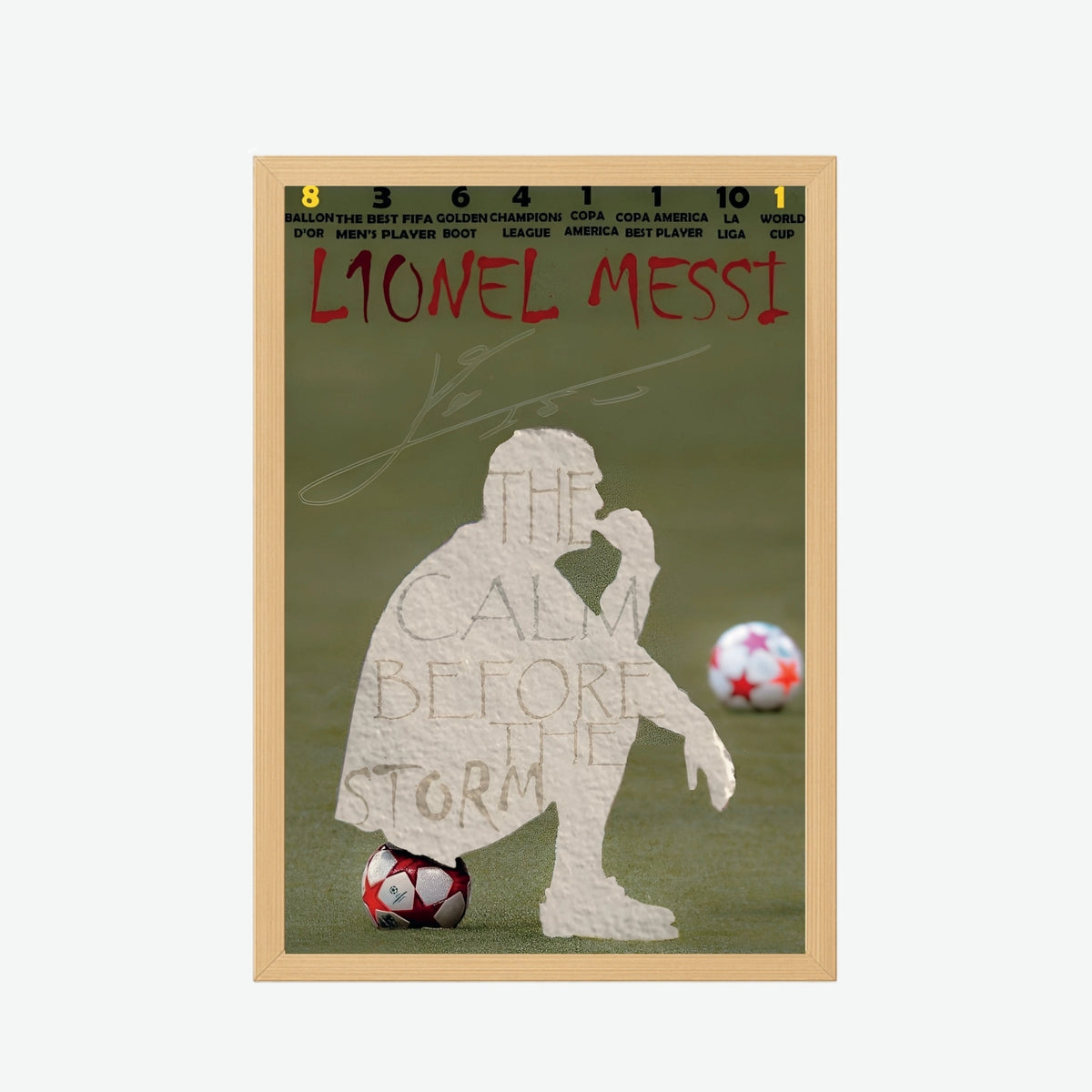 Lionel Messi “Calm Before the Storm” Poster
