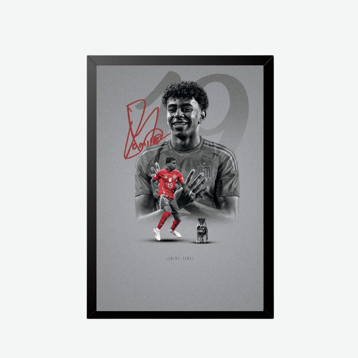 Lamine Yamal Spain Football Poster