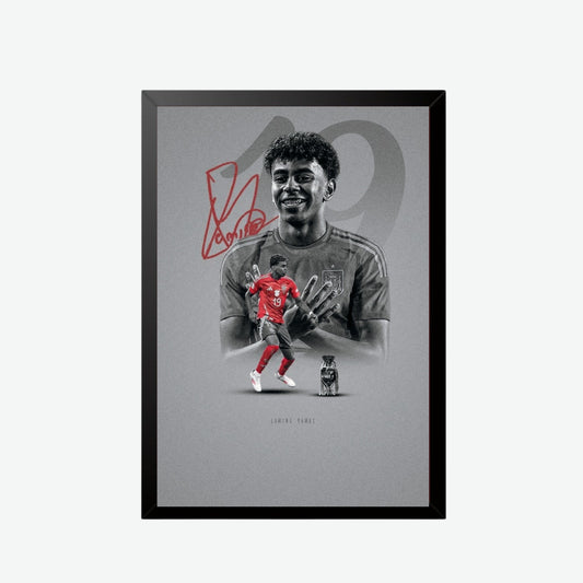 Lamine Yamal Spain Football Poster