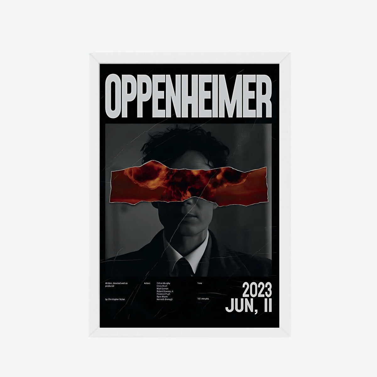 Oppenheimer 2023 Minimalist Poster