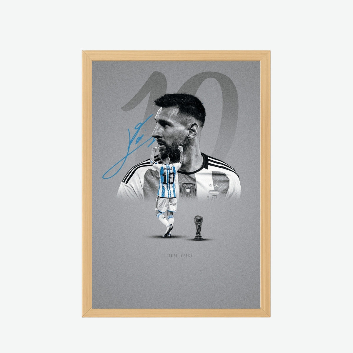 Lionel Messi Argentina World Champion Poster