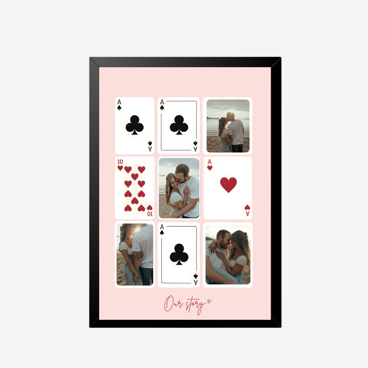 Our Story Playing Cards Frame