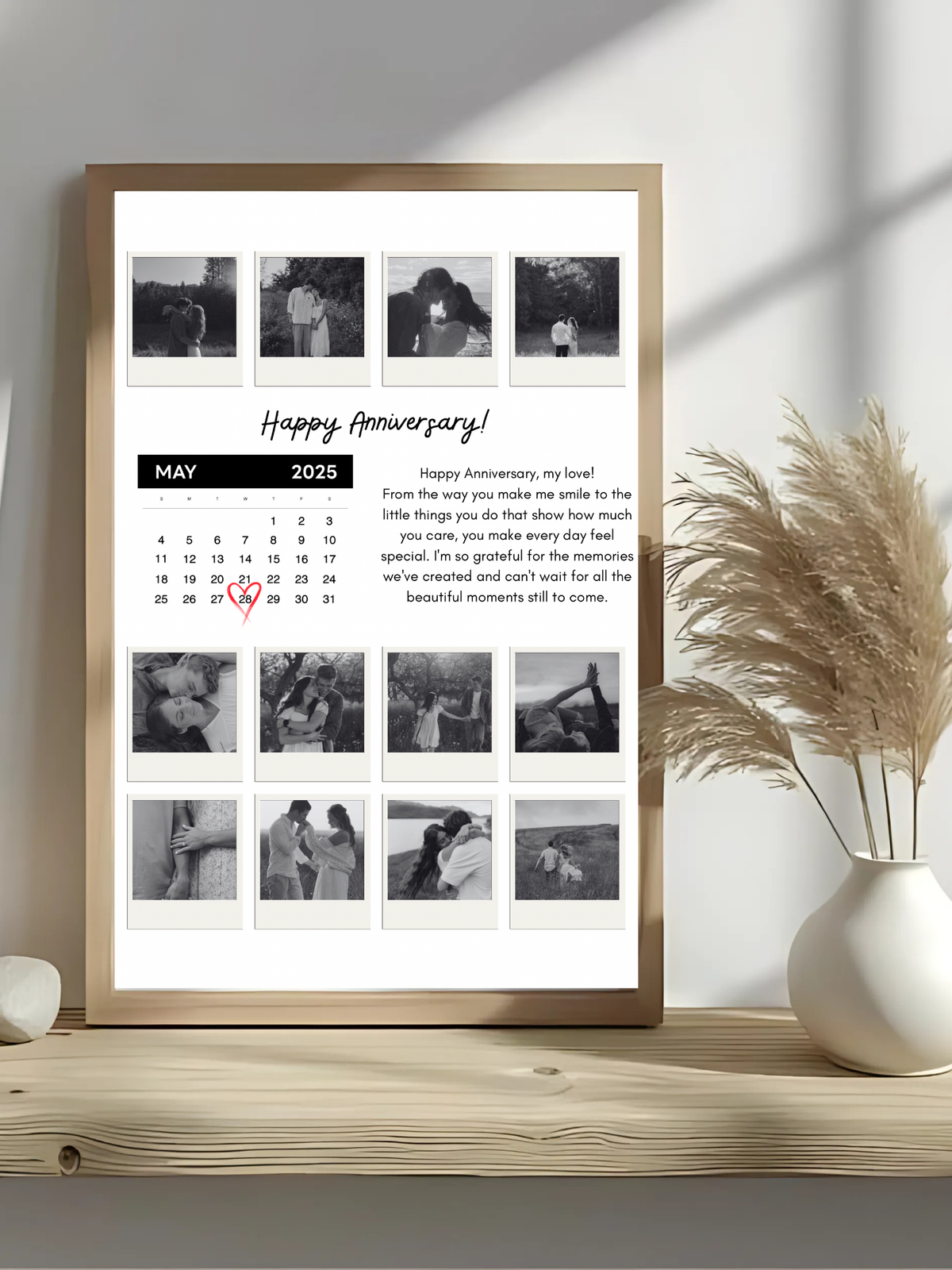 Personalized Anniversary Photo Frame