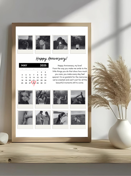 Personalized Anniversary Photo Frame