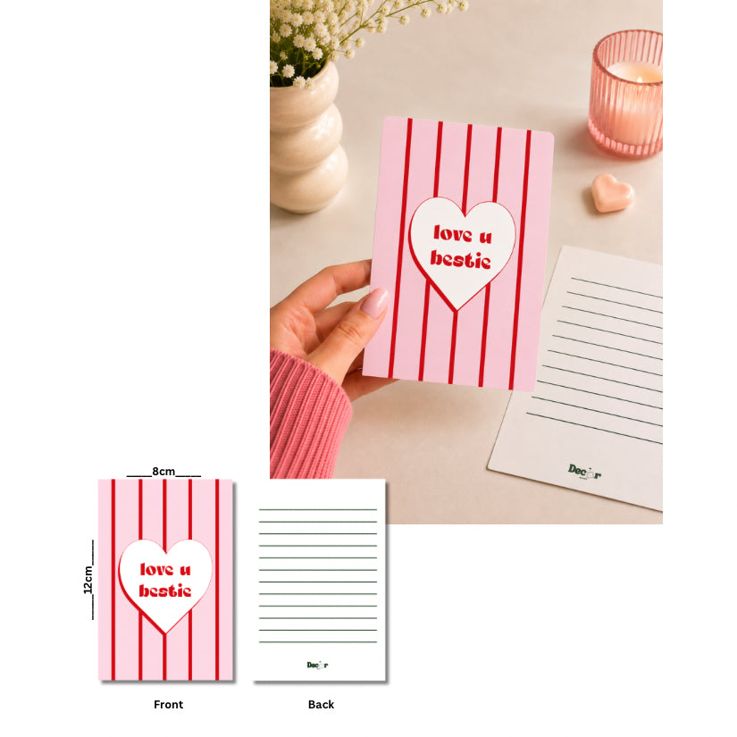Love u bestie Greeting card