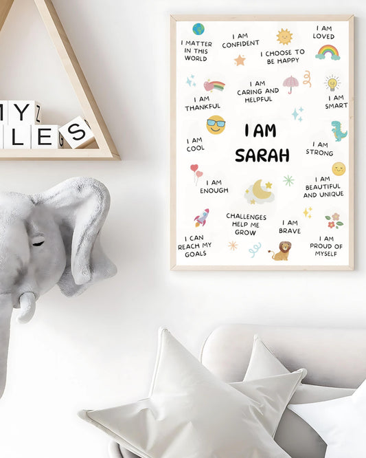Personalized Name Wall Art for Kids