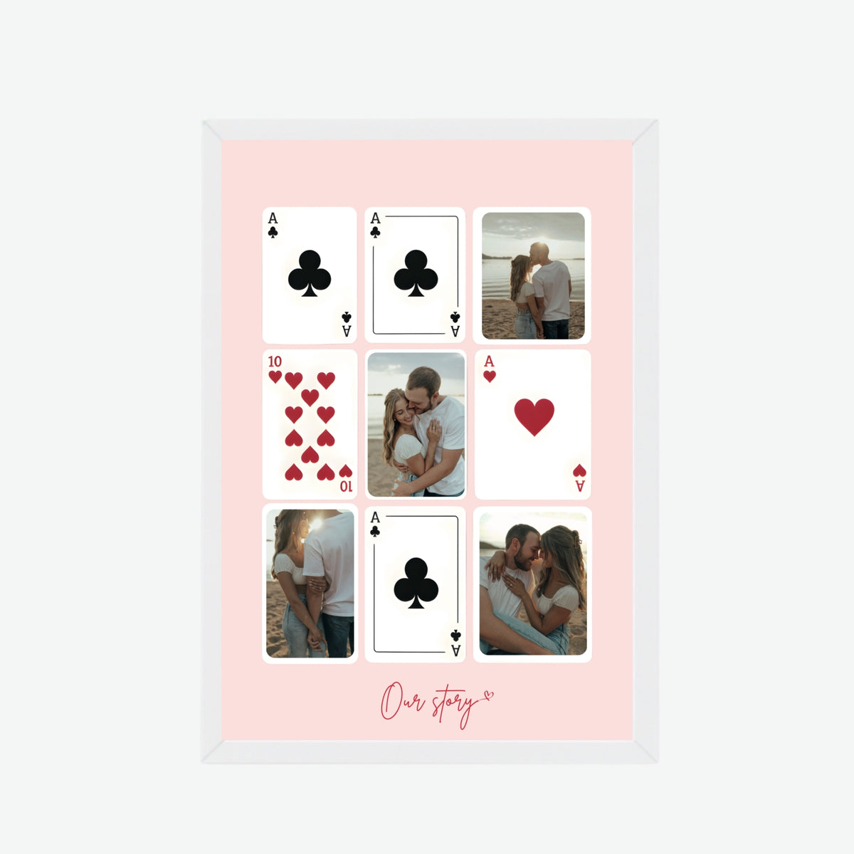 Our Story Playing Cards Frame