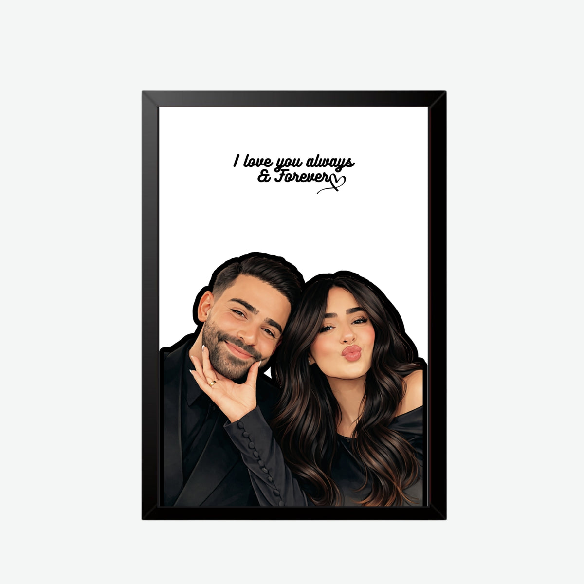 Forever Love Ilustrated Frame