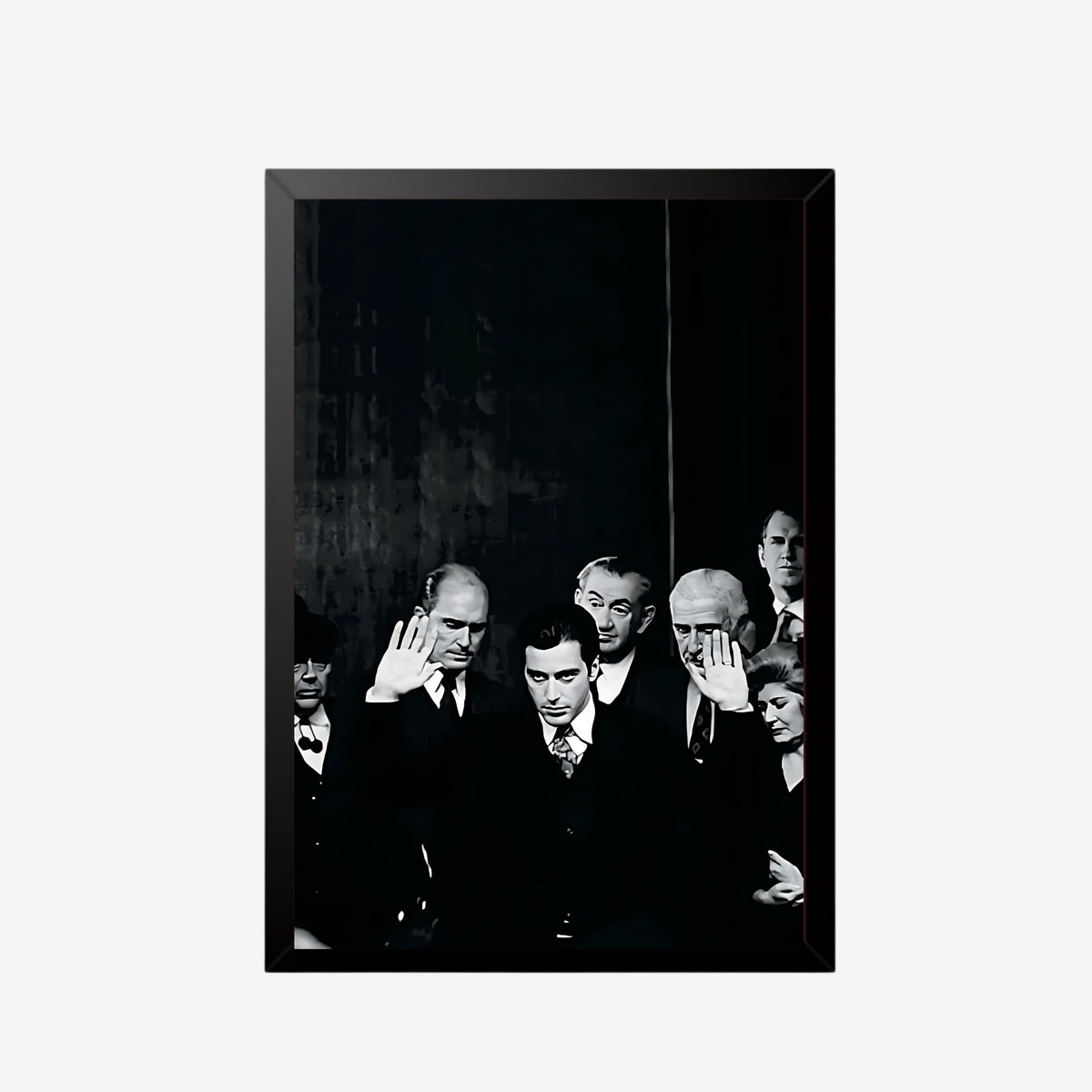 The Godfather Black & White Poster