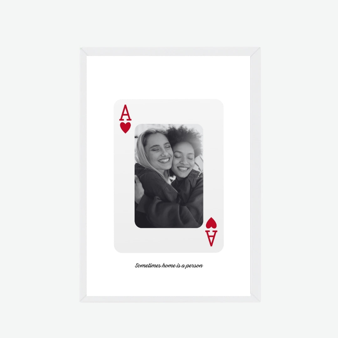 Custom Ace of Hearts Frame