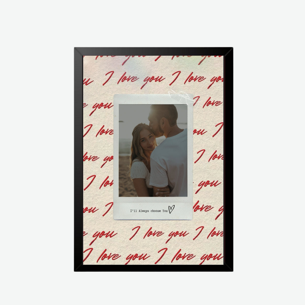 I Love You Polaroid Frame