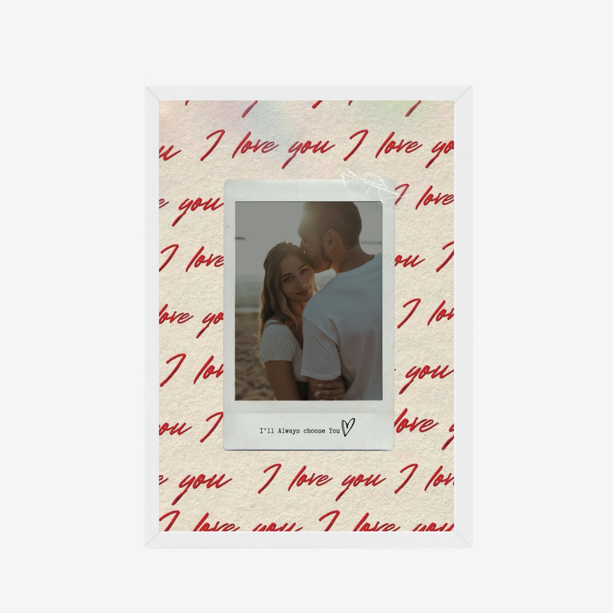 I Love You Polaroid Frame