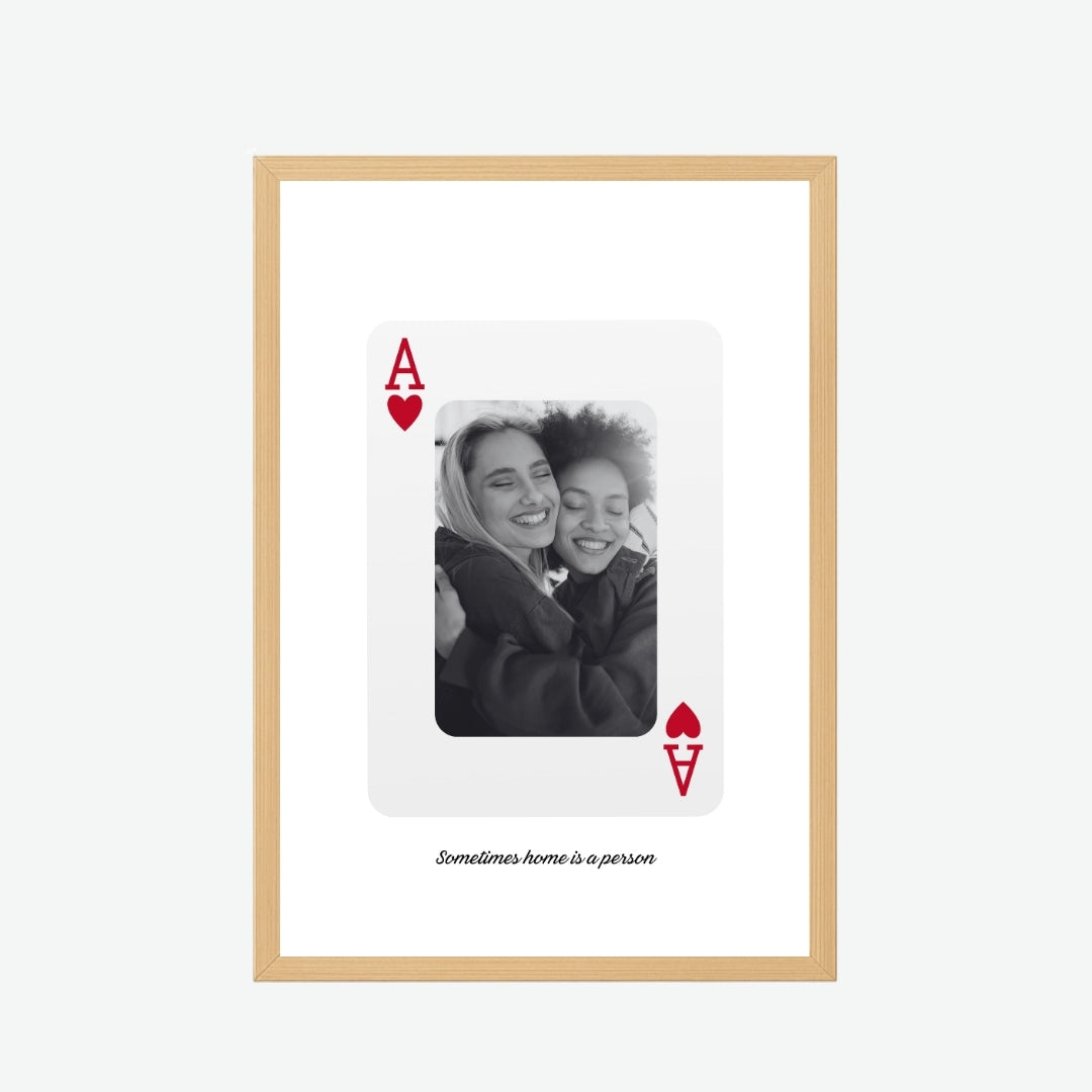 Custom Ace of Hearts Frame