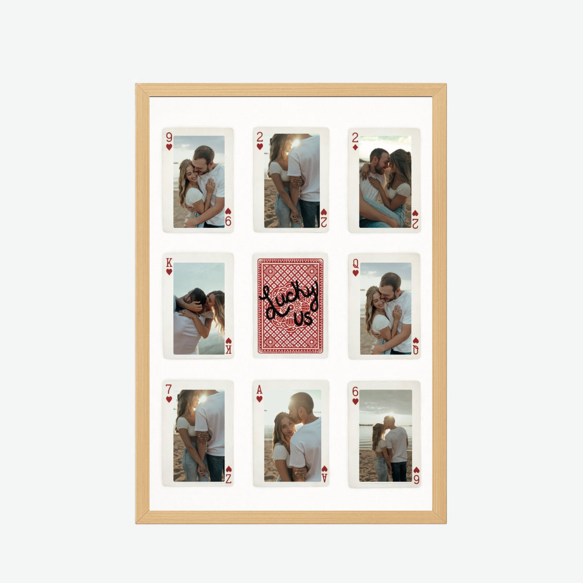 Love Us Playing Cards Frame