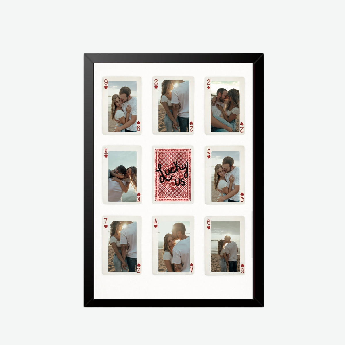Love Us Playing Cards Frame