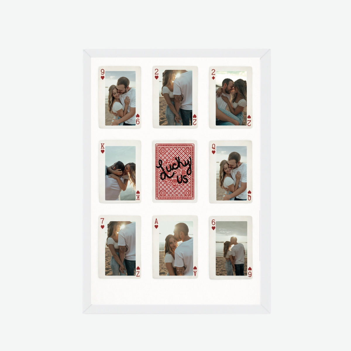 Love Us Playing Cards Frame