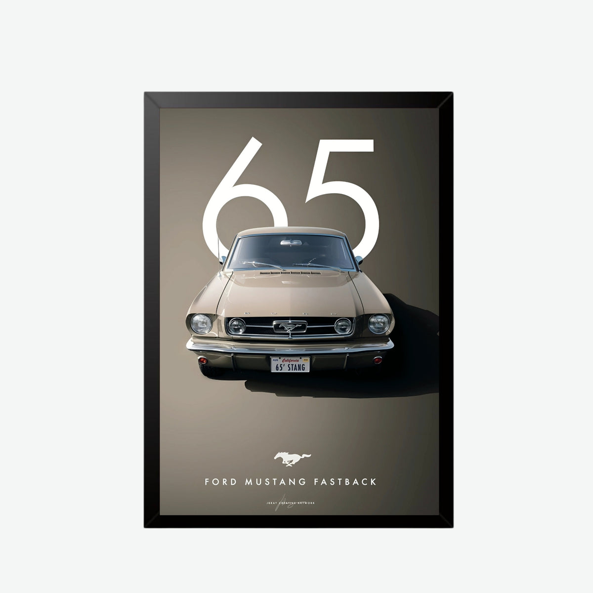 1965 Ford Mustang Fastback Poster